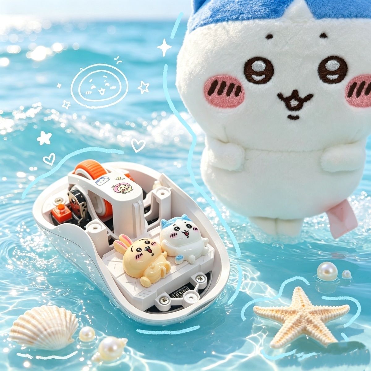 Gaming Accessories Kawaii - DIY Assemble Chiikawa Usagi Hachiware Mouse