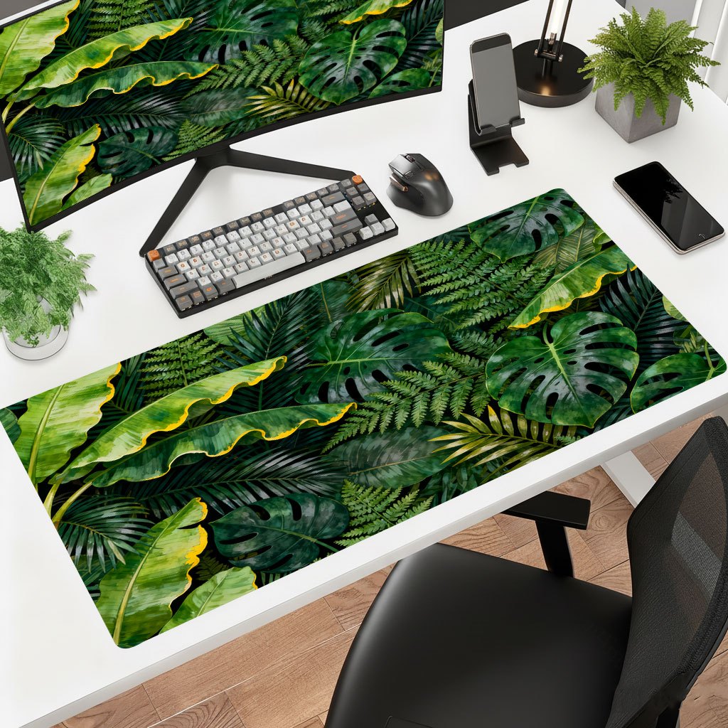 Gaming Accessories Brands - Brand Large Leaf Iron Mouse Pad