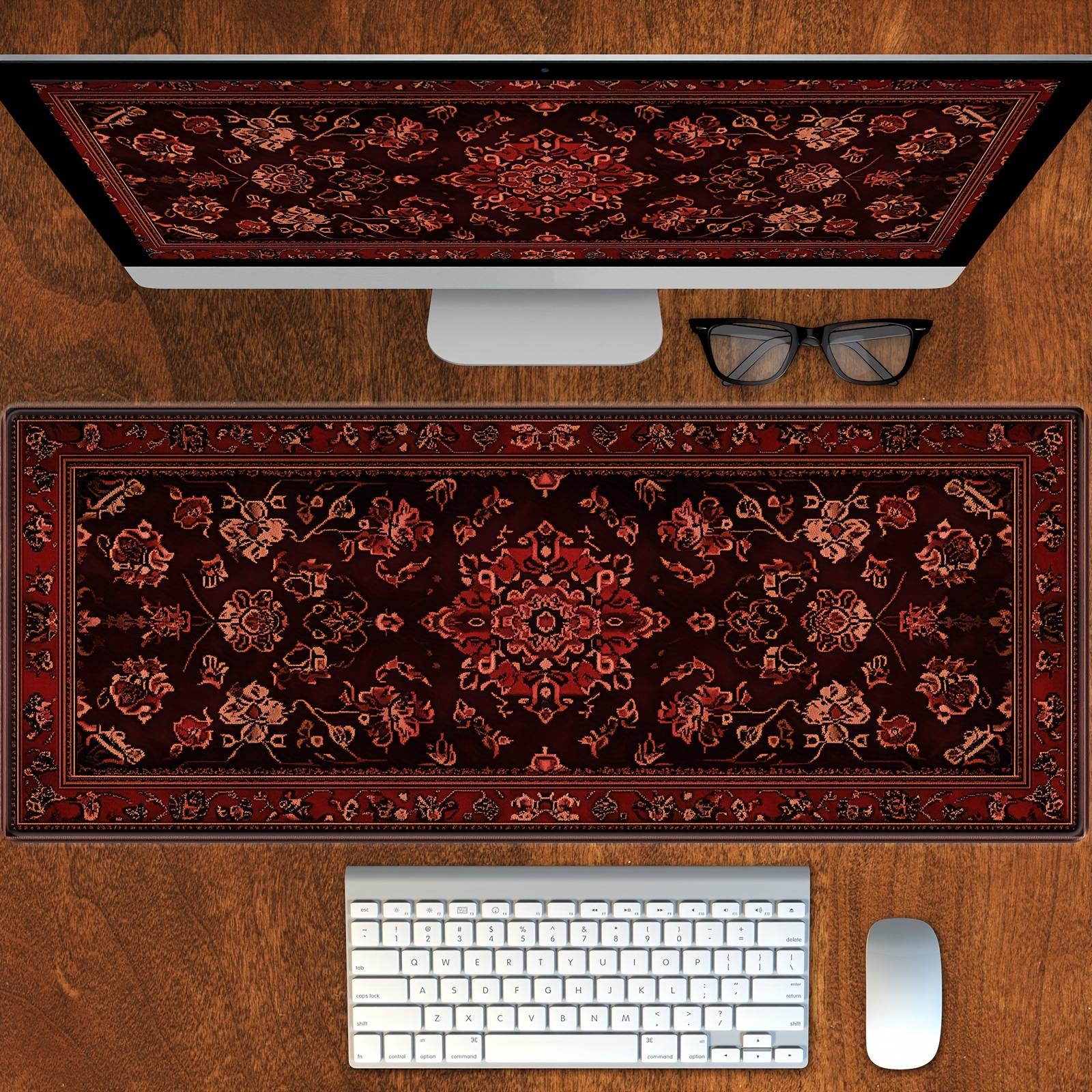 Vintage Gaming Accessories - Vintage Persian Pattern Mouse Pad Desk