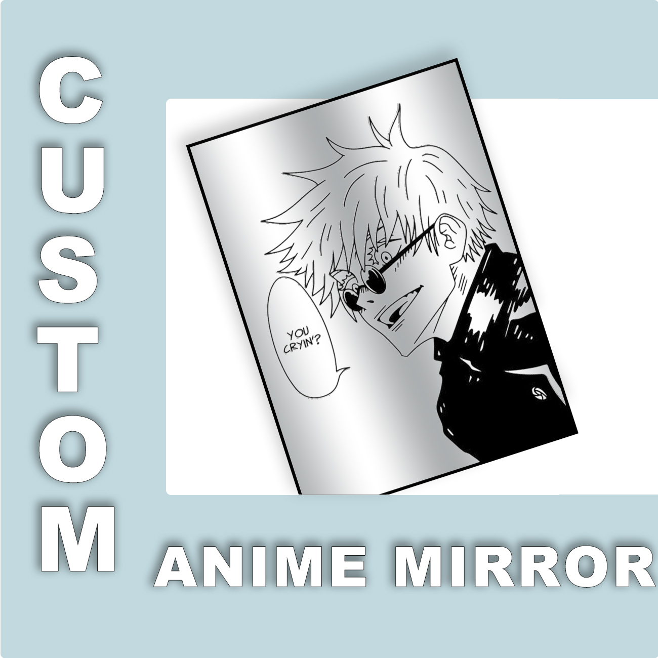 Custom Design Anime Mirror Vin - Vintage Gaming Accessories ulasan dan harga