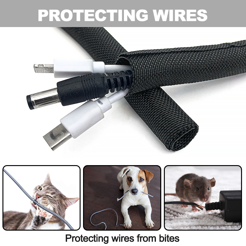 5/10M Self Closing PET Braided - Cable Sleeve Braided ulasan dan harga