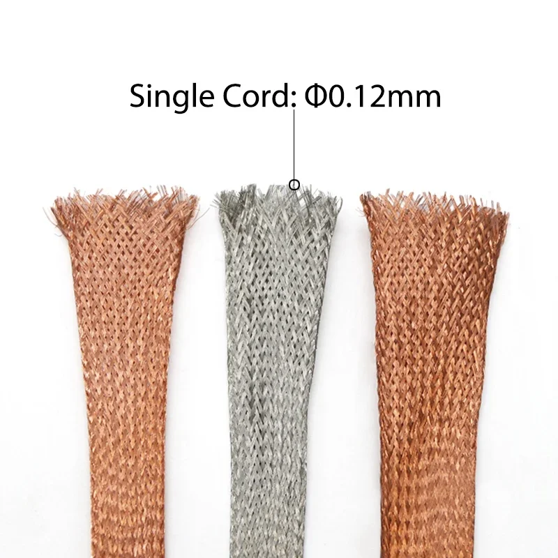 1/2/5M Copper Braided Sleeve T - Cable Sleeve Braided ulasan dan harga
