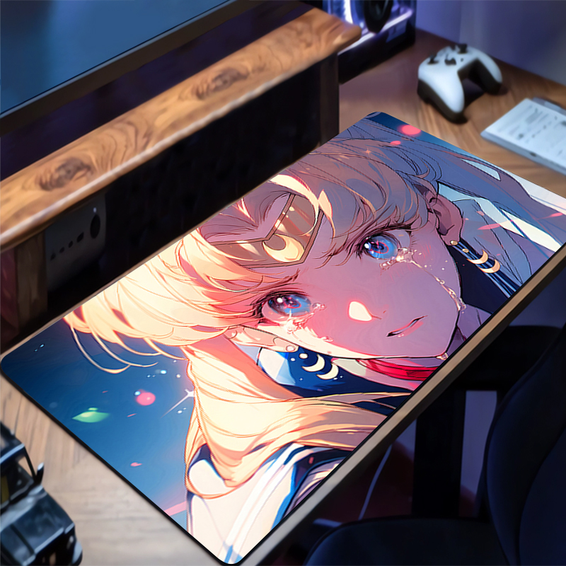 90x40cm Mouse Pad S-Sailor Moo - Gaming Accessories Kawaii ulasan dan harga