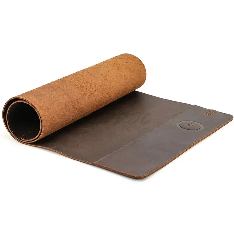 Vintage Cowhide Mouse Pad with - Vintage Gaming Accessories ulasan dan harga