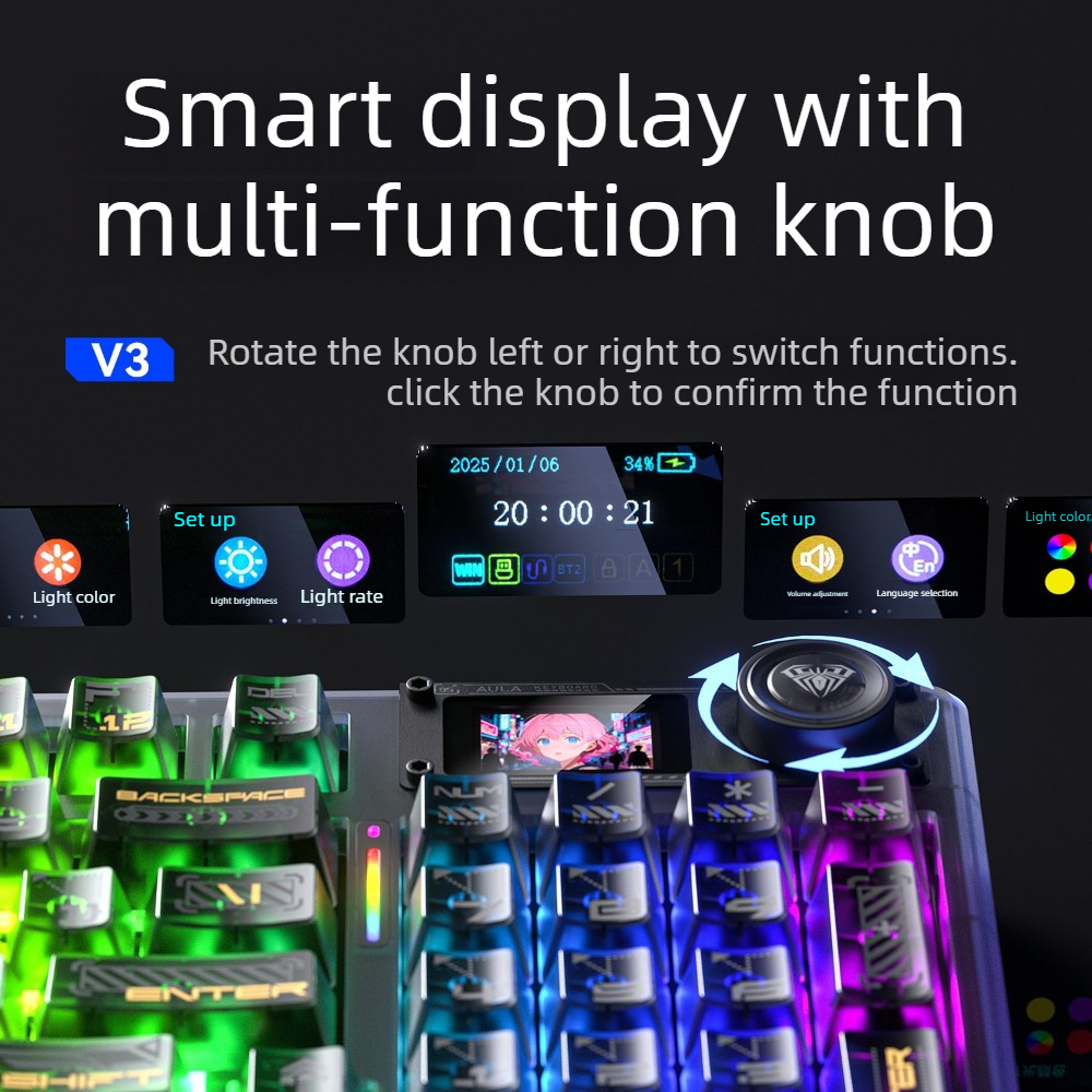 AULA F98proV3 Mechanical keybo - Gaming Accessories Ipad ulasan dan harga