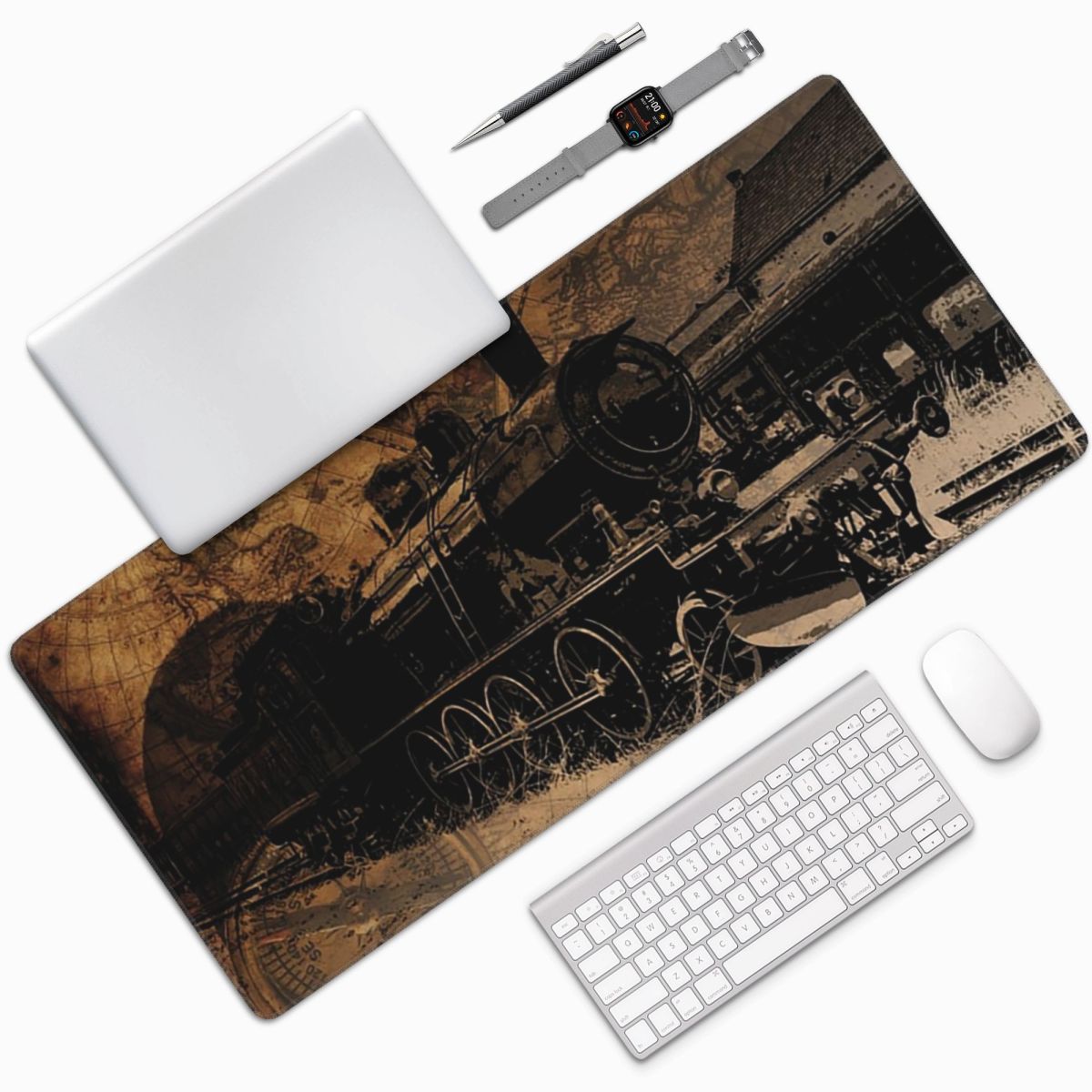 Large Mouse Pad Vintage Steam  - Vintage Gaming Accessories ulasan dan harga