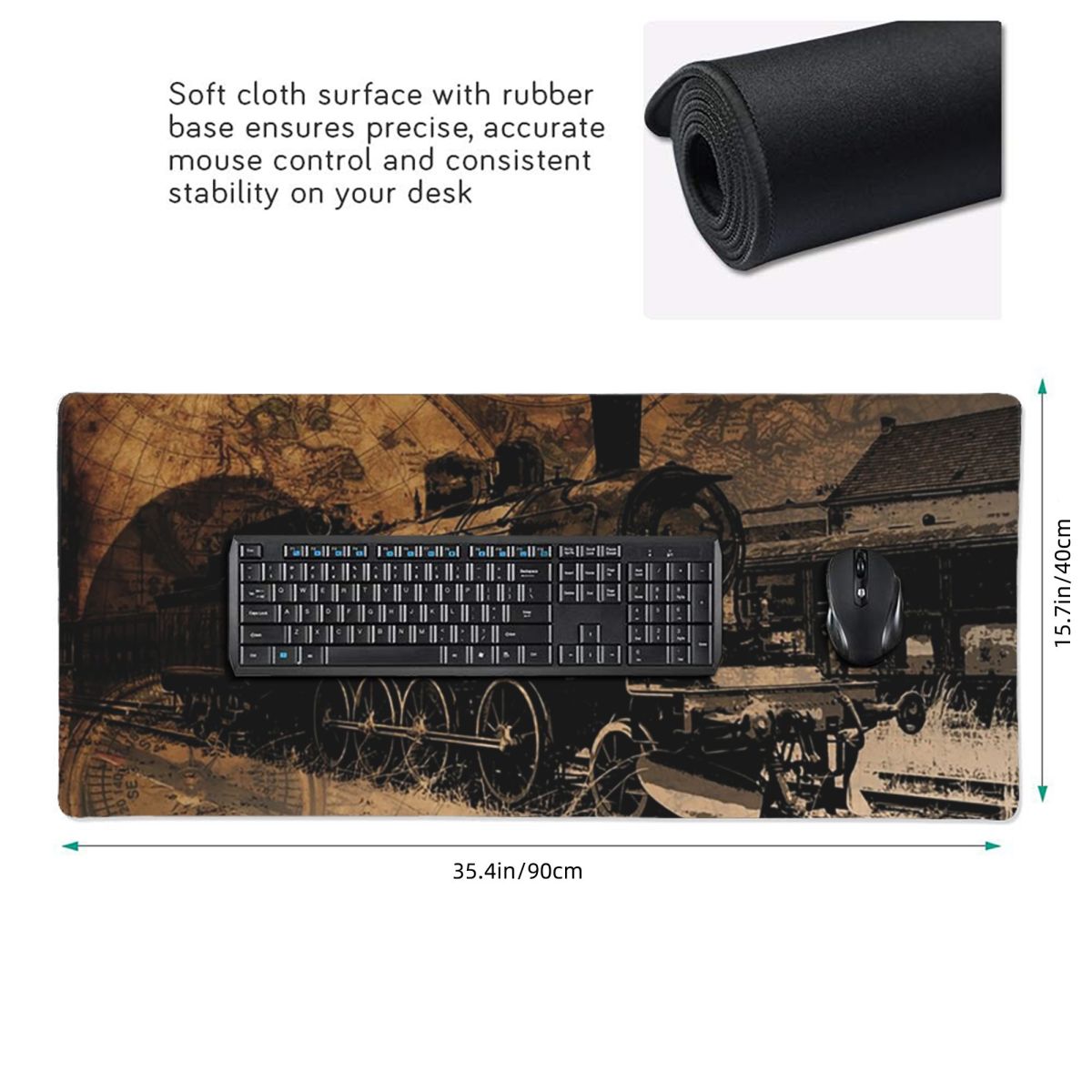 Large Mouse Pad Vintage Steam  - Vintage Gaming Accessories ulasan dan harga