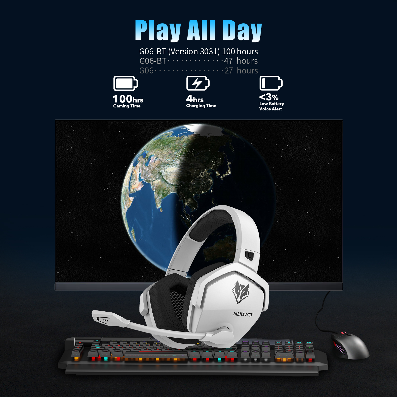 NUBWO G06 2.4G Dual Wireless G - Gaming Accessories Cheap ulasan dan harga