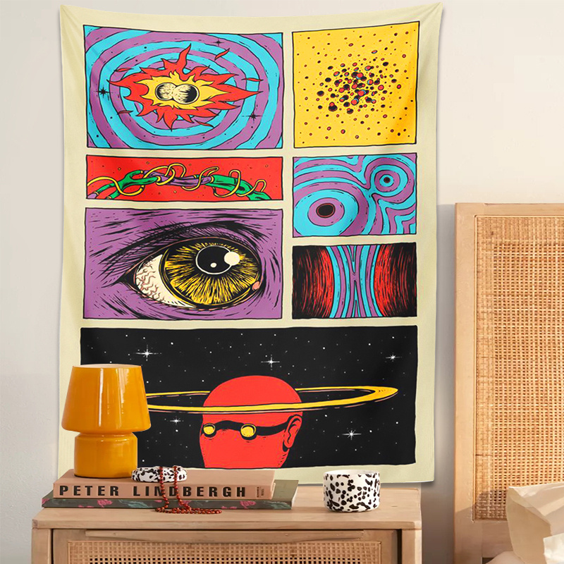 VIKAMA Psychedelic Collage Art - Vintage Gaming Accessories ulasan dan harga