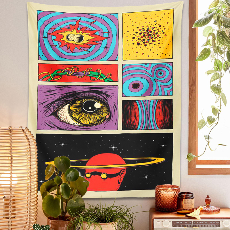 VIKAMA Psychedelic Collage Art - Vintage Gaming Accessories ulasan dan harga