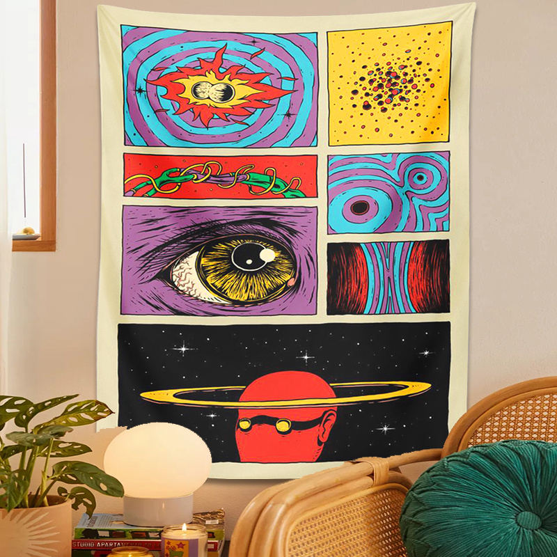 VIKAMA Psychedelic Collage Art - Vintage Gaming Accessories ulasan dan harga