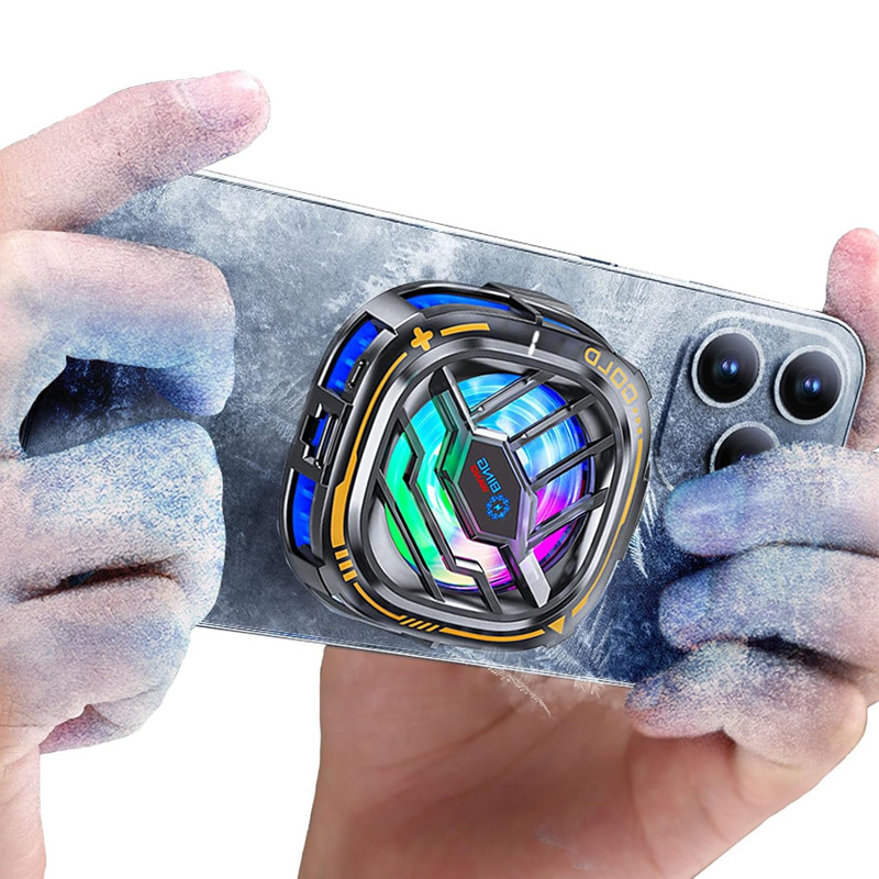Magnetic RGB Phone Cooling Fan - Gaming Accessories Ipad ulasan dan harga