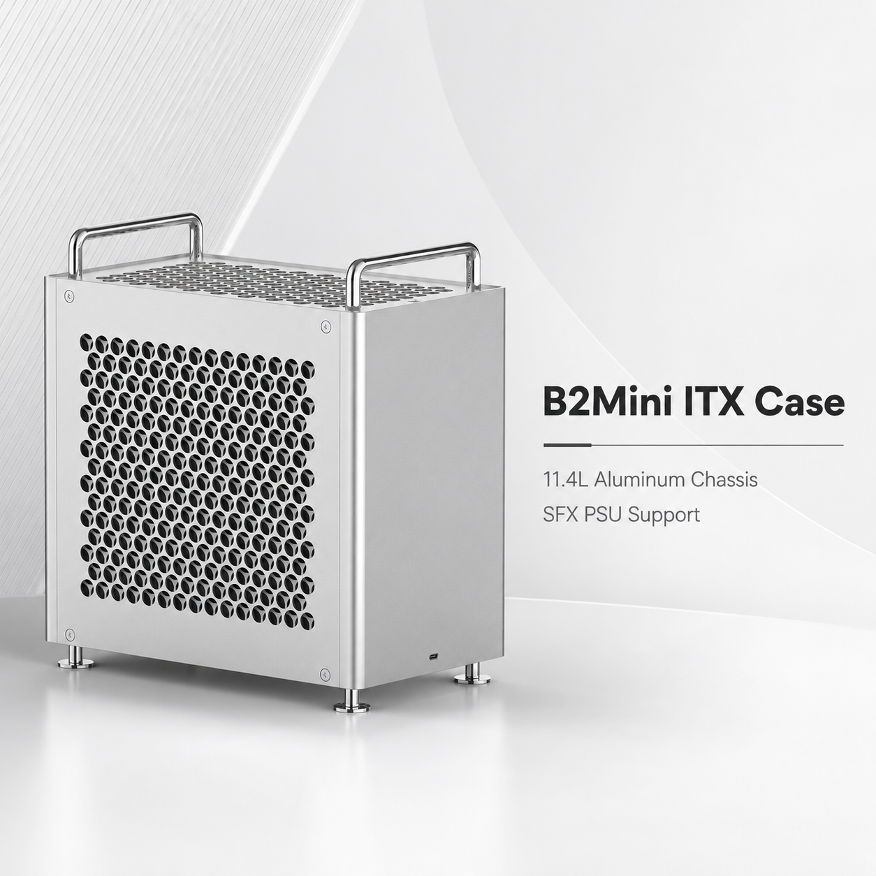 B2Mini ITX Aluminum Case 11.4L - Case Mesh Panel ulasan dan harga