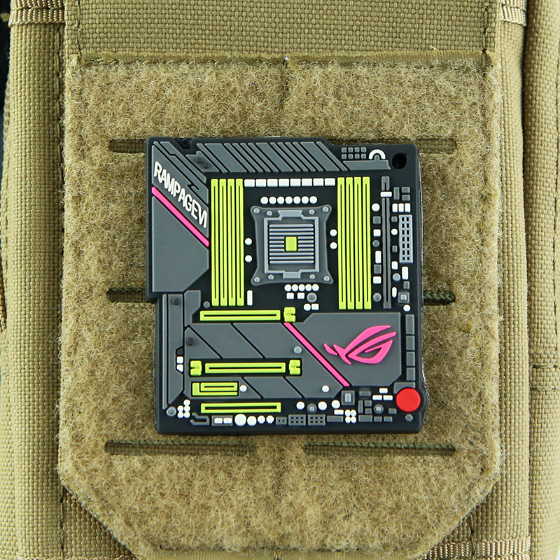 PC ROG Motherboard PVC Patch R - Gaming Hardware And Accessories ulasan dan harga