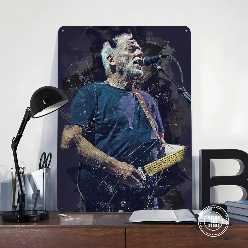 David Gilmour Metal Poster Cus - Vintage Gaming Accessories ulasan dan harga