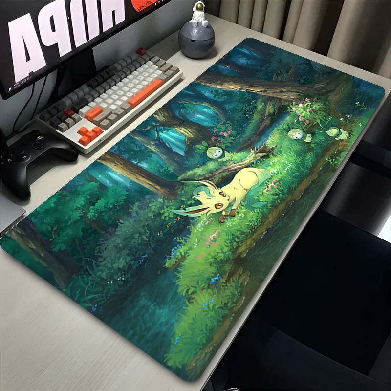 Mouse Pad Gamer P-pokemon Leaf - Gaming Accessories Desk ulasan dan harga