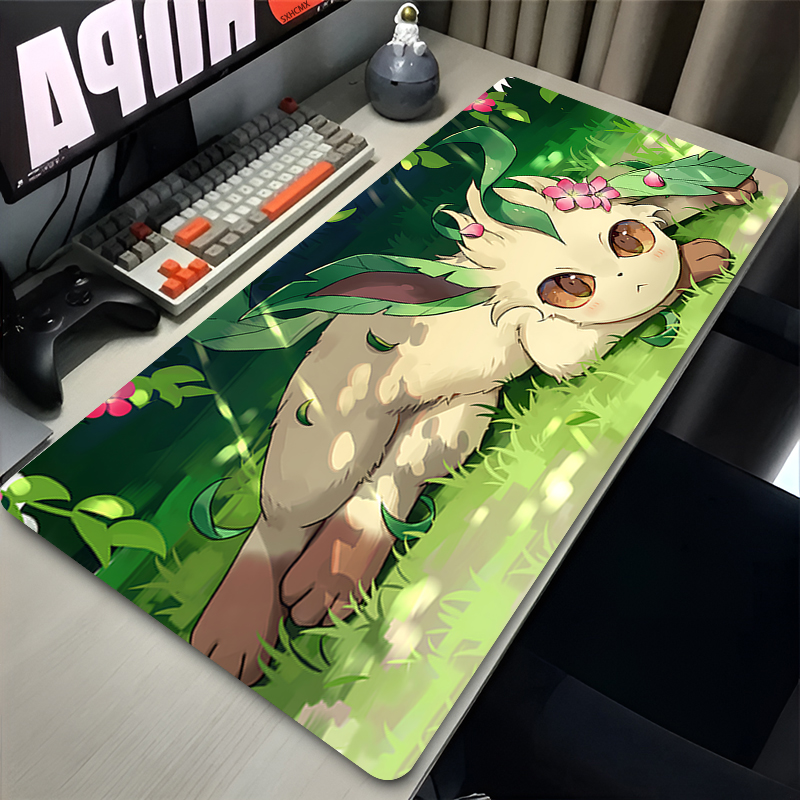 Mouse Pad Gamer P-pokemon Leaf - Gaming Accessories Desk ulasan dan harga