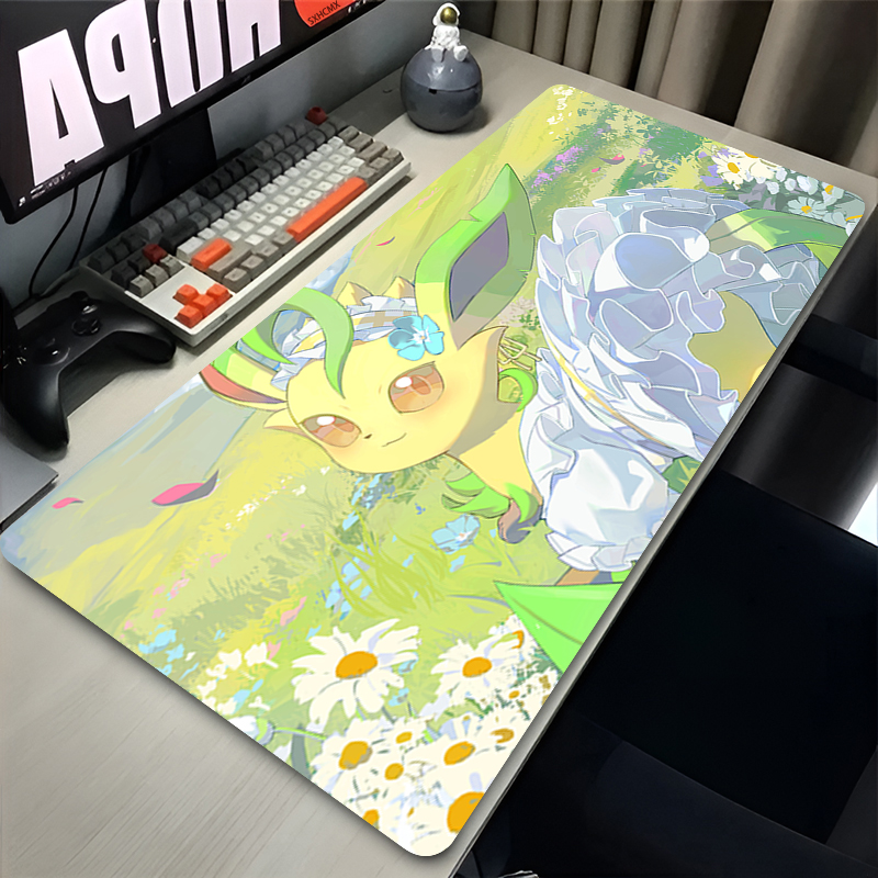 Mouse Pad Gamer P-pokemon Leaf - Gaming Accessories Desk ulasan dan harga