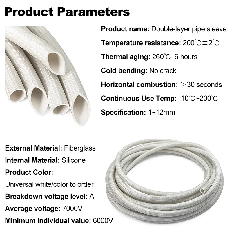 7000V 200 Deg High Temperature - Cable Sleeve Braided ulasan dan harga