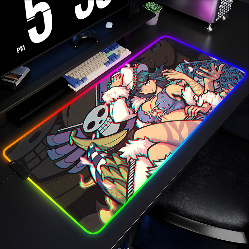 RGB Backlight Mouse Pad one pi - Gaming Accessories Kawaii ulasan dan harga