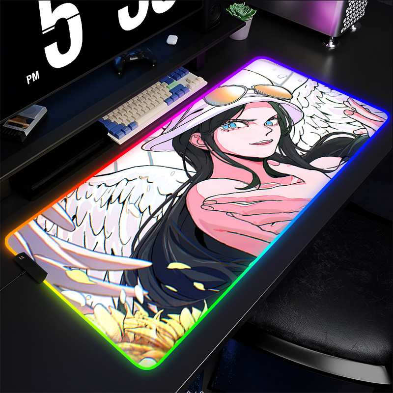 RGB Backlight Mouse Pad one pi - Gaming Accessories Kawaii ulasan dan harga