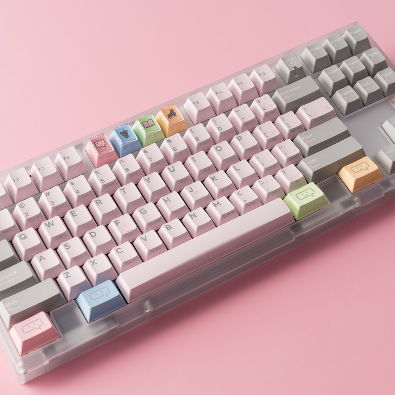 Shy Pink Vintage Theme Keycaps - Vintage Gaming Accessories ulasan dan harga