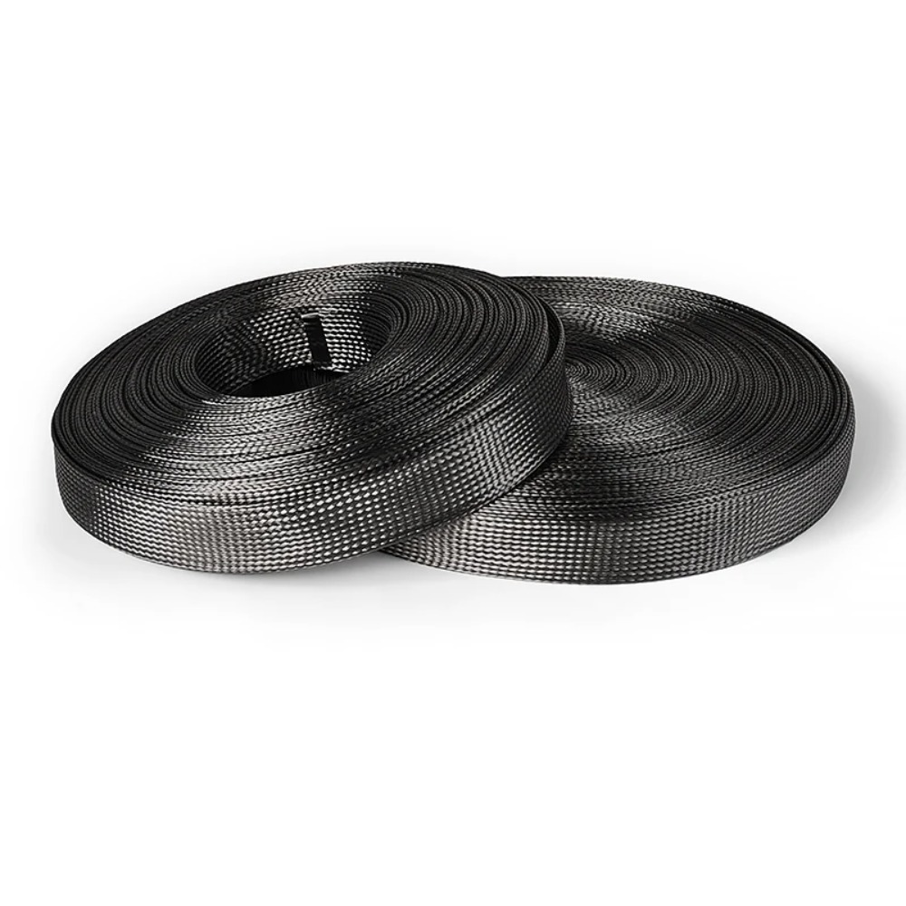 1M Carbon Fiber Cable Sleeve B - Cable Sleeve Braided ulasan dan harga