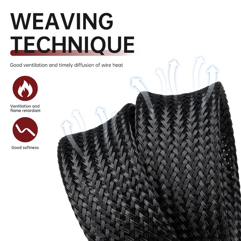 Red Black 2/4/6/8/10/12/14/16/ - Cable Sleeve Braided ulasan dan harga