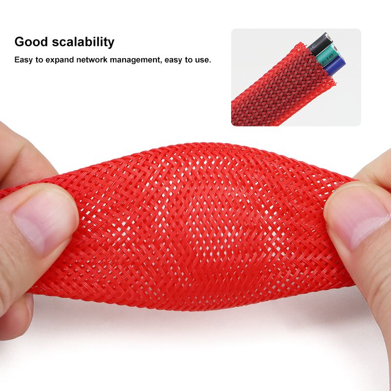 Red Black 2/4/6/8/10/12/14/16/ - Cable Sleeve Braided ulasan dan harga