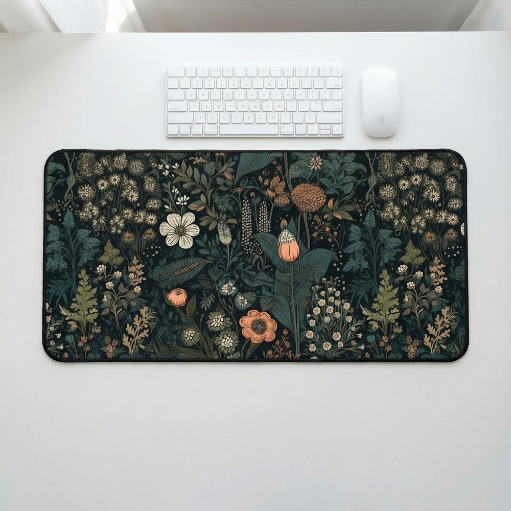 Dark Cottagecore Mat, Floral D - Vintage Gaming Accessories ulasan dan harga