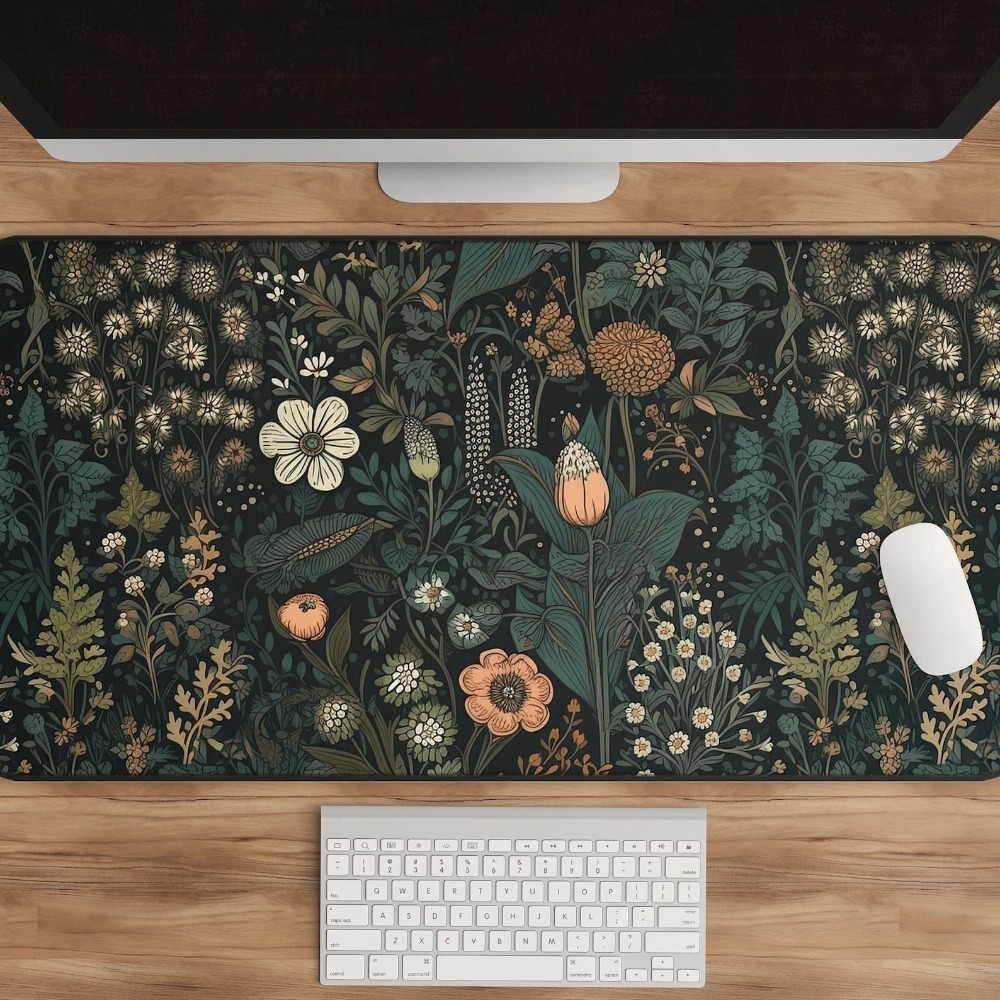Dark Cottagecore Mat, Floral D - Vintage Gaming Accessories ulasan dan harga