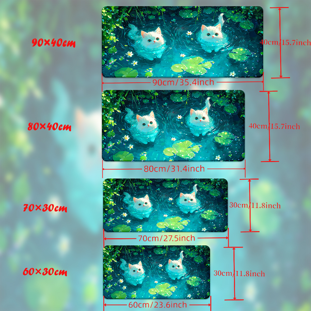 Brand Cute Cat Pond XXL Mousep - Gaming Accessories Brands ulasan dan harga