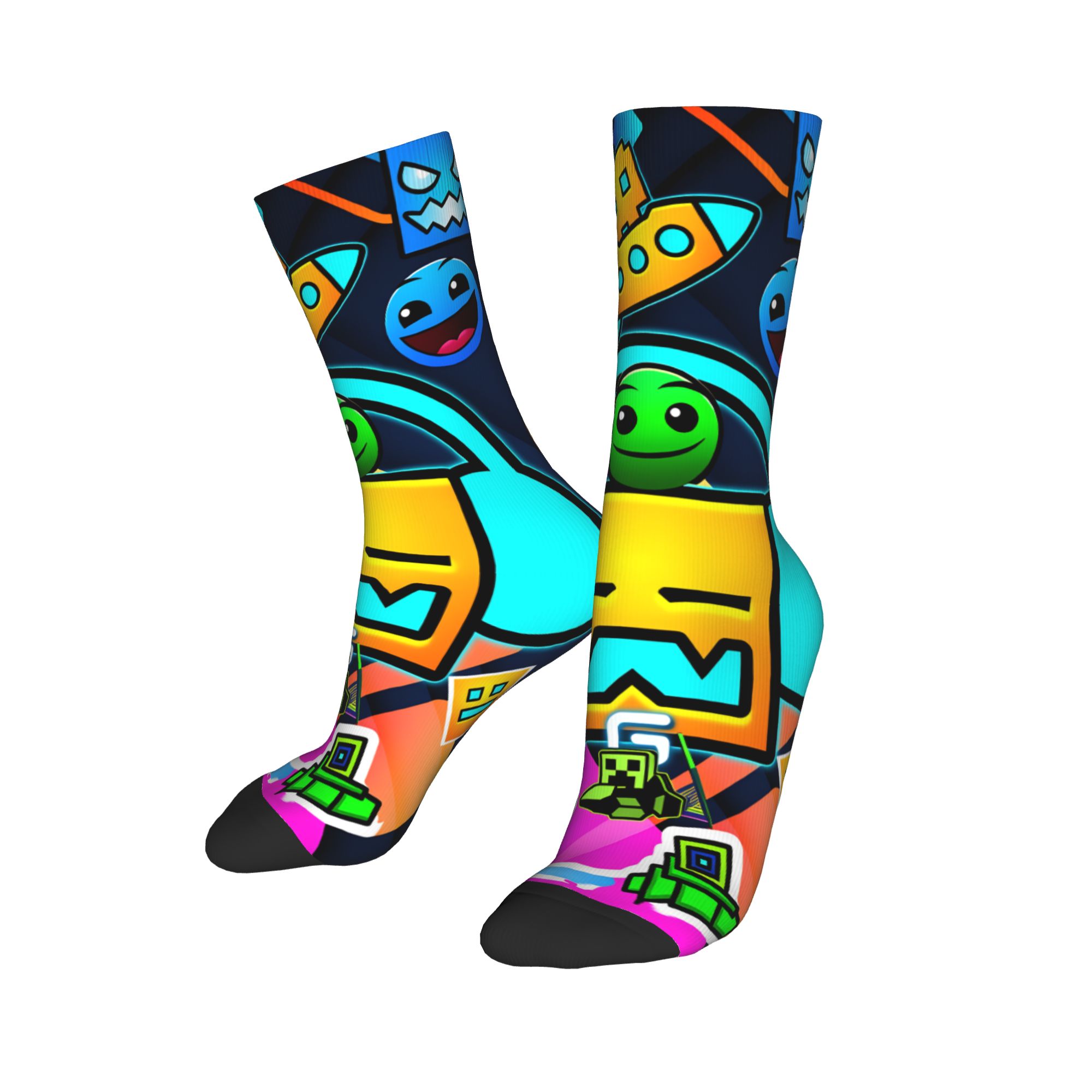 Geometry Gaming Dashed Socks   - Vintage Gaming Accessories ulasan dan harga