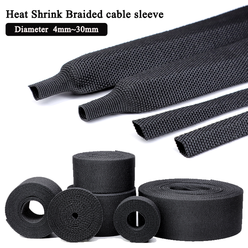 Heat Shrink Braided Cable Slee - Cable Sleeve Braided ulasan dan harga