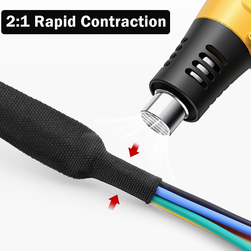 Heat Shrink Braided Cable Slee - Cable Sleeve Braided ulasan dan harga