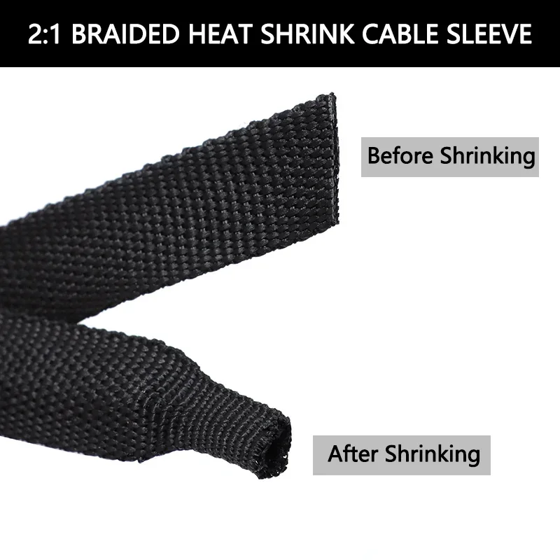 Heat Shrink Braided Cable Slee - Cable Sleeve Braided ulasan dan harga